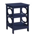 thumbnail image 2 of Convenience Concepts Omega End Table in Cobalt Blue Wood Finish, 2 of 6