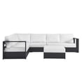 thumbnail image 2 of Modway Tahoe 5-Piece Sectional Sofa Set in Gray White, 2 of 11