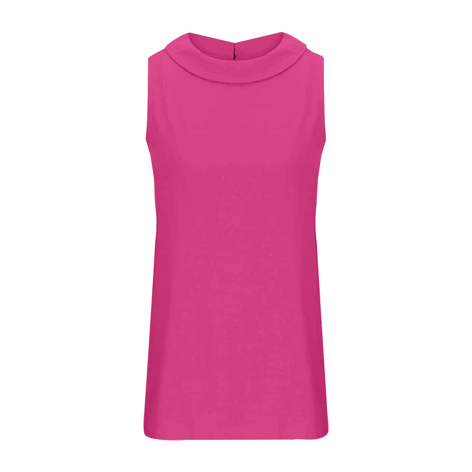 TSADFHJI Hauts Col en V pour Femmes Rouge Coton et Lin Couleur Unie Col Rond Pull Court Couleur Unie Décontracté Sans Manches T-Shirt TTTG Rouge