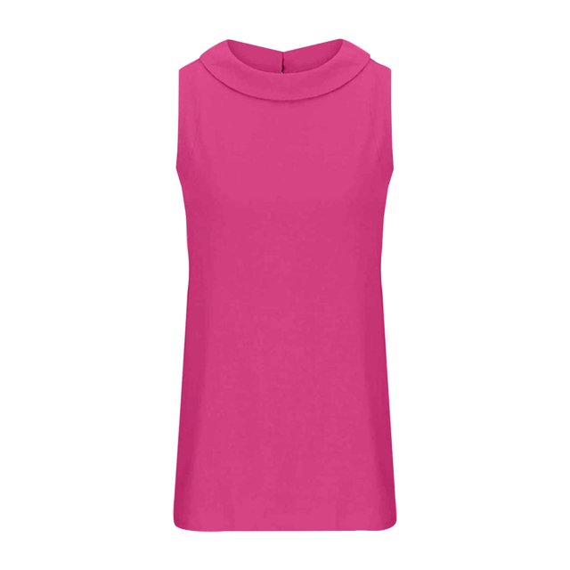 TSADFHJI Hauts Col en V pour Femmes Rouge Coton et Lin Couleur Unie Col Rond Pull Court Couleur Unie Décontracté Sans Manches T-Shirt TTTG Rouge