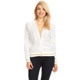 thumbnail image 1 of Veste Bomber à Paillettes à Rayures pour Femmes à Manches Longues avec Fermeture Éclair Frontale, 1 of 5