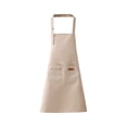 thumbnail image 2 of Long Cottons Apron Waterproof Oil Resistants Kitchen Apron For Cooking Baking Cleaning Adjustable Ties Bib Adult Unisex, 2 of 6