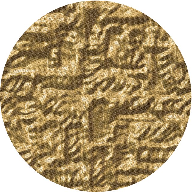 Ahgly Company Tapis d'Intérieur Lavable en Machine Carré Jaune Transitionnel, 3 Pieds Carré