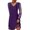 Purple, variant on Gspmoly Women Dresses, Women'S Casual Solid Color Mesh Long Sleeved V-Neck Dress Formal Dresses for Women Deals of The Day