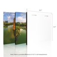 thumbnail image 2 of Furinno Senia Imprimé Triptyque Photographie MDF 3 Panneaux Soleil & Lune, 48 Pouces x 16 Pouces, Pagodes Jumeaux, 2 of 3