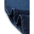 thumbnail image 4 of INSPIRE CHIC Robe-Chemise en Denim Sans Manches à Col en V avec Ceinture, Coupe Évasée, Bleu Foncé, m pour Femme, 4 of 4