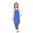 thumbnail image 1 of TOPTIE Kids Aprons with Pocket & Adjustable Strap, Child Chef Bib Apron for Kitchen Cooking Baking Painting-Blue-XXL, 1 of 8
