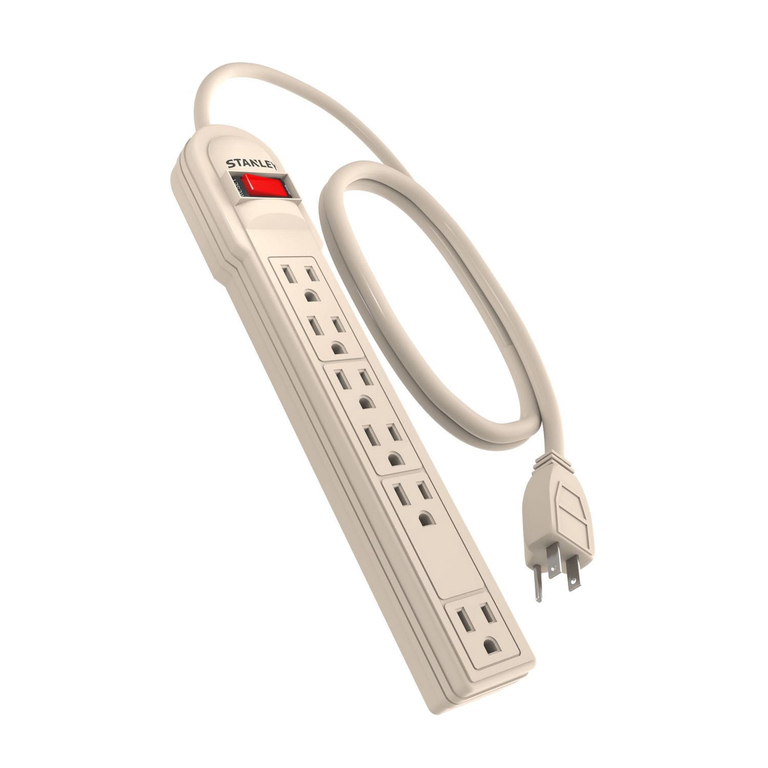 Stanley PowerMax 5+1 LG 6-Outlet Power Strip With 1 Spaced-Outlet