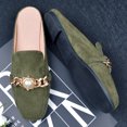 thumbnail image 4 of B91xZ Escarpins à Bout Pointu pour Femmes, Talons Hauts Vintage, Plateforme à Bride, Vert 6.5, 4 of 5