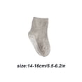 thumbnail image 3 of 6 Pieces Kids Stockings Socks with Nice Elasticity Comfortable Wearing Simple Style Good Craftsmanship Hose Keep Crawing medium gray 14-16, 3 of 6