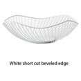 thumbnail image 3 of serony Wide Application Metal Fruit Basket Modern Style Multifunctional Sturdy And Durable Exquisite white Oblique small 1Set, 3 of 6