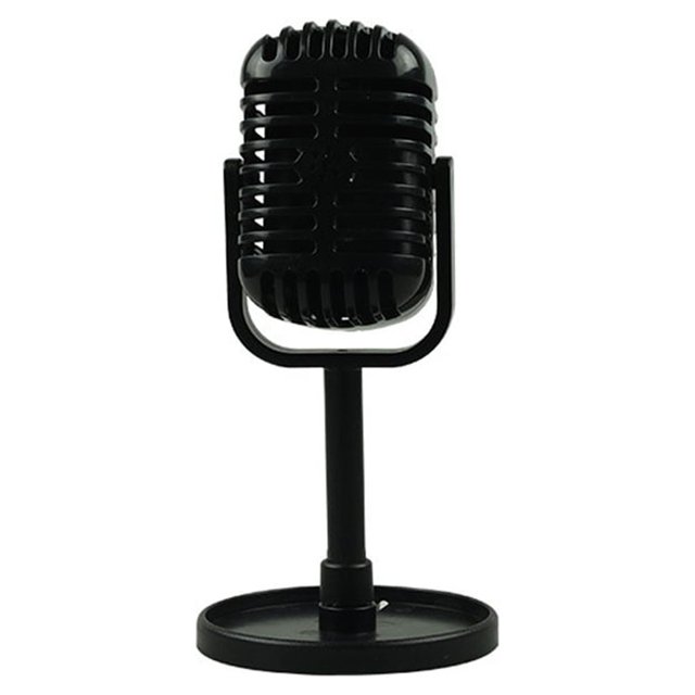 Microphone Rétro Analogique Accessoire Microphone Style Vocal Classique Accessoires de Photographie de Scène