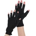 thumbnail image 2 of Ecomeon Gants de Compression pour l'Arthrite, Gants en Silicone, Gants Demi-Doigt en Silicone Antidérapants Gants de Compression pour l'Arthrite pour la Récupération des Doigts et le Soulagement de la Douleur, 2 of 8