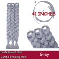 thumbnail image 2 of Ombre Jumbo Braiding Hair Extensions High Temperature Synthetic Twist Hair Multiple Colored Hair, 2 of 5