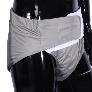 Adult Washable Adjustable Cloth Diaper Pants, Breathable Incontinence Nappy, Waterproof & Comfortable, for Elderly Patients, Postpartum Bleeding, Cotton Inner Lining, 1PC