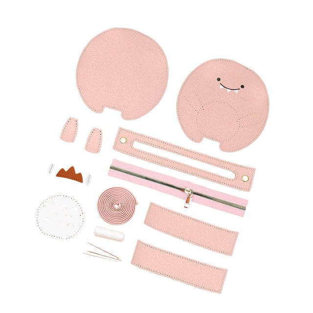 Xingzhi DIY Leather Shoulder Bag Making Tote Wallet Material Craft Sewing Handmade Pink