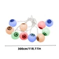 thumbnail image 2 of Amzcrzy Ghost Eye String Light Halloween Ghost Eye Led String Light Battery Box Courtyard Party Horror Ghost House Decoration Ghost Eye Light String Halloween Decor Garden Decor, 2 of 6