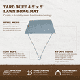 thumbnail image 2 of Yard Tuff 455TBDM ATV/UTV 5' x 4.5' Zinc & Steel Field Surface Leveling Drag Mat, 2 of 6