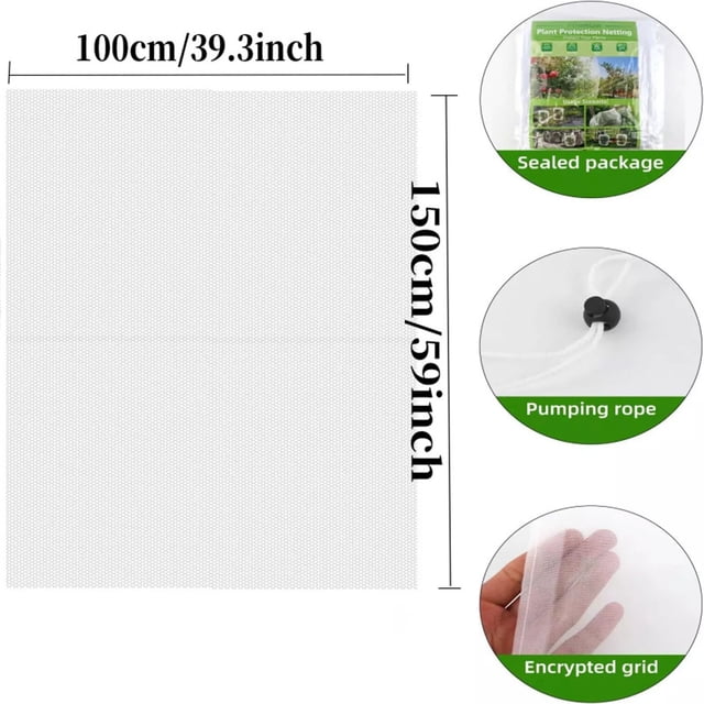 Fridja Sales Garden Insect Net Cover Is Used To The Flowers Of Plants From Damage