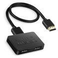 thumbnail image 1 of avedio links HDMI Splitter 1 in 2 Out with 4FT HDMI Cable, 4K 1x2 HDMI Splitter for Screen Duplication, Supports 4K@30Hz, 1080P, 3D, Copy 1 Source to 2 HDMI Displays Simultaneously (No Extend Mode), 1 of 4