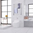 thumbnail image 2 of Costway 145W Electric Towel Warmer Wall Mounted Heated Drying Rack 8 Square Bars, 2 of 10