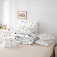 thumbnail image 4 of 7Pcs Floral Rabbit Kids Bedding Set for Boys,Full Size Comforter Set with Sheets and Pillowcase,7Pcs Bed in a Bag,Cartoon Animal Children Bed Set, Blossom Comforter, 4 of 5