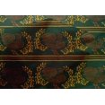 thumbnail image 4 of oneOone Cotton Silk Fabric Stripe|Leaves & Hen Block Print Fabric BTY 42 Inch Wide, 4 of 4
