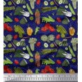 thumbnail image 1 of Soimoi polyester Crepe Fabric Dot & Mix Vegetable Print Fabric by the Yard 52 Inch Wide, 1 of 3