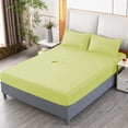 thumbnail image 1 of Fitted Sheet for Double Bed Deep Pocket Non Slip Fixed Bed Cover | Stretchable Mattress Protector with Elastic All Around | Soft Polyester Knit Fabric for Home Bedroom Sleeping, 1 of 6
