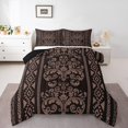 thumbnail image 2 of Erosebridal Bohomian Damask Bedding Full Comforter Set, Aztec Floral Down Comforter, Geometric Decor, Reversible, 2 of 7