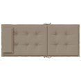 thumbnail image 4 of vidaXL Highback Chair Cushions 4 pcs Taupe Oxford Fabric, 4 of 5