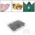 thumbnail image 2 of S SERENABLE High Temperature Nichrome Wire Jump Rings, U Hanger Hooks for Hobbyists Jewelry 150 Pieces, 2 of 9