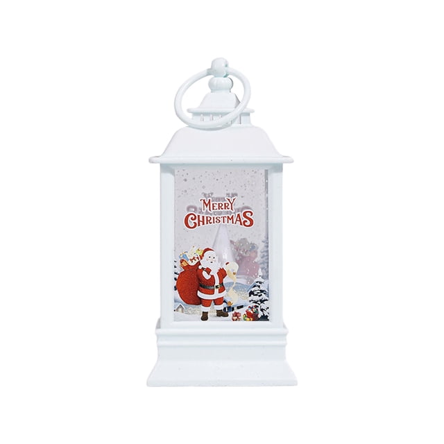 Night Light Lamp Christmas Four-Corner Lantern with Customizable Patterns Festive Decoration Light Portable Candle Lamp Decorative Candle Lanterns