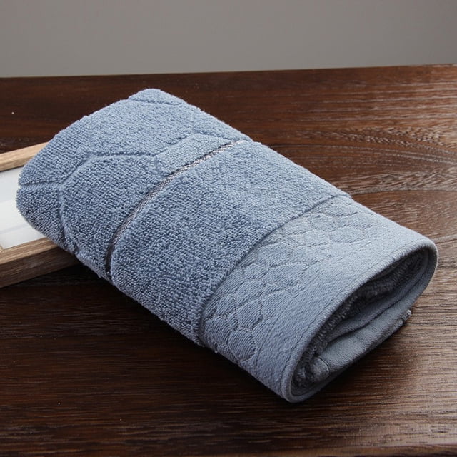 Matoen Towel Thickened Soft Absorbent Plain Color Household Wash Face Gift Towel