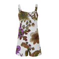 thumbnail image 4 of Pisexur Combinaison Casual Plus de Taille pour Femmes Summer Floral Sans Manches Barboteuse Sangle Spaghetti Réglable en Vrac Short Extensible une Pièce Combinaisons avec Poches S-3XL, 4 of 5