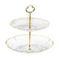 thumbnail image 1 of veasfak Cake Rack 2 Layers Candy Dish Cookie Tray for Commercial Wedding Celebration Clear, 1 of 9
