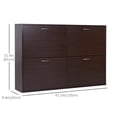 thumbnail image 3 of HOMCOM Armoire de Rangement pour Chaussures Rabattable, Étagère à Chaussures en Bois, Étagère d'Entrée, 3 of 10