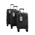 thumbnail image 4 of TRAVLR 100% PP Break Resistant Lightweight Expandable 24" Checkin Luggage Trolley - Dark Grey ., 4 of 5