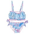 thumbnail image 2 of Girls Bikini Set 2-Piece Fish Scale Cute Fashion Tankini Swimwear Bathing Suit, 2 of 10