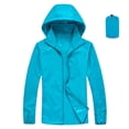 thumbnail image 1 of Timegard Packable Rain Jacket Women Lightweight Windbreaker Hoodes Outwear Fall Rain Coat with Pockets, 1 of 2