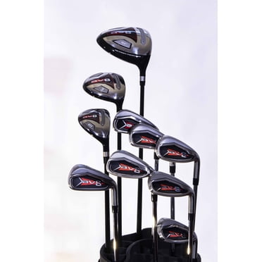 Men's AV8 Golf Complete Graphite/Steel Club Set, which Includes Driver, FW, Hybrid, 5, 6, 7, 8, 9, PW + SW Regular Flex