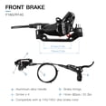 thumbnail image 4 of Tignapoo Hydraulic Disc Brake Set for Mountain Bikes - Aluminum Alloy Front & Rear Brake Calipers with 2 Brake Rotors, Black Finish, Includes All Necessary Hardware for Easy Installation, 4 of 6