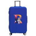 thumbnail image 1 of Housse de Valise Lavable Housse de Protection Étui Anti-Rayures Housse Adaptée Motif Imprimé Astronaute Convient aux 18-32 Pouces 8astronaut letter R m, 1 of 6