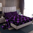 thumbnail image 1 of Erosebridal Futuristic Stripes Full Sheet Sets, Modern Abstract Bedding Full Size, Minimalism Room Decor, 1 of 7