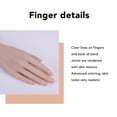 thumbnail image 3 of Silicone Female Hand Model, Nail Training Hand Soft Flexible Finger Silicone Female Mannequin Hand prosthetic Hand for Jewelry Display Nail Art Practice Tattoo Training, 3 of 7
