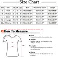 thumbnail image 3 of EQWLJWE Femmes Hauts à Col en V Femmes Dames Uni Manches Courtes Col Rond Chandail à Enfiler Hauts en Dentelle Chemises Blouse Hauts d'Été pour Femmes 2023, 3 of 5