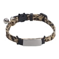 thumbnail image 2 of Cute Pet Partner N Ew Product Leopard Pattern Pet Collar Cat Collar With Be Ll Cat Neck Ring, 2 of 6