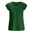 thumbnail image 4 of Pompotops Fashion Woman Causal V-Neck Solid Blouse Sleeveless T-Shirt Summer Tops, 4 of 4
