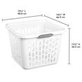 thumbnail image 4 of Sterilite 53L Square Laundry Basket, 4 of 6