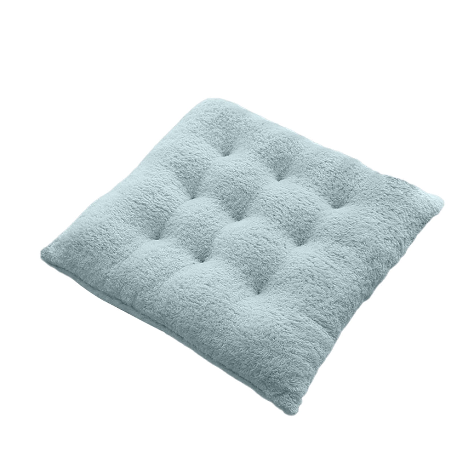 fheaev Solid Color Frosted Chair Cushion Dining Chair Cushion Office Student And Winter Seat Cushion Non Fading